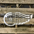 Winged Wheel Metal Wall Art - Michigan Metal Artwork