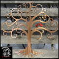 Curly Tree Of Life With Cardinals Metal Wall Art Trees &amp; Leaves