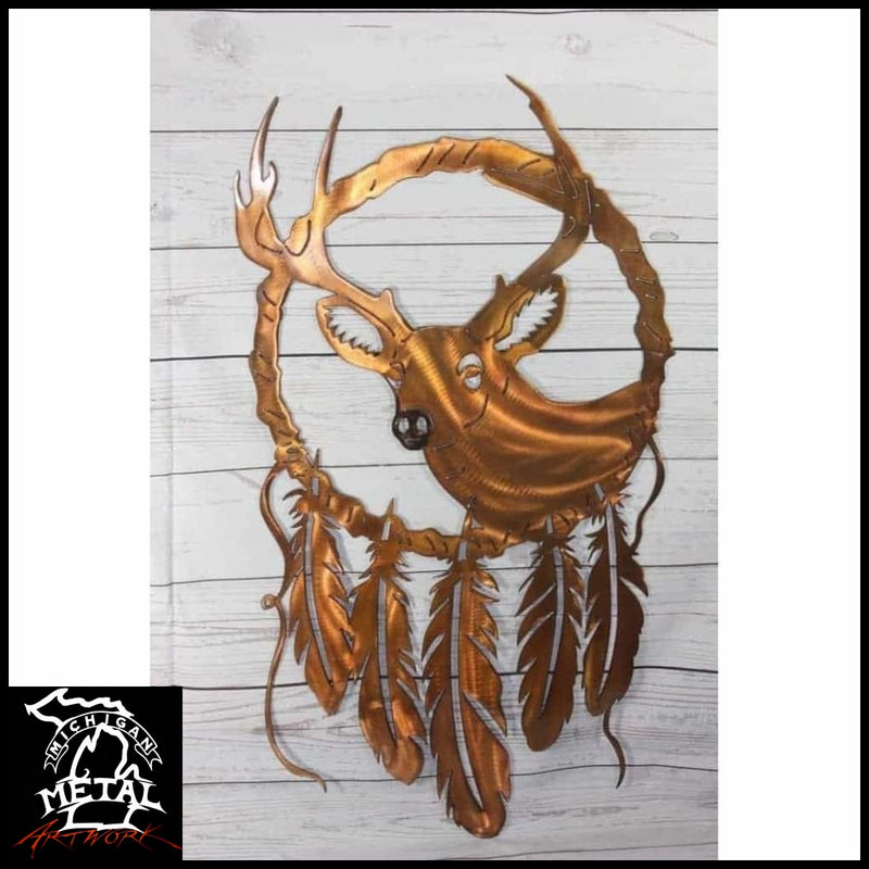Deer Dream Catcher Metal Wall Art Hunting