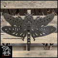 Dragonfly Metal Wall Art 18 X 12 / Black Powdercoat Garden