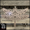 Dragonfly Metal Wall Art 18 X 12 / Brown Powdercoat Garden