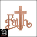Faith Cross Metal Wall Art Copper Religious