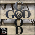 God Is Good Metal Wall Art Black Religious