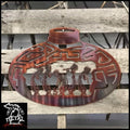 Kokopelli Pottery Jug Metal Wall Art Inferno Southwest