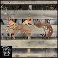 Kokopelli Spirit Of Music Metal Wall Art (3 Piece Set) Copper Bronze (Outdoor) Southwest