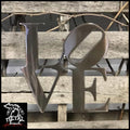 Love Metal Wall Art Pewter Decorative Words