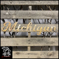 Michigan Torched Metal Wall Art Themed