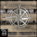 Nautical Compass Rose Metal Wall Art 16 X / Polished