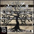 Olive Tree Of Life Metal Wall Art 12 X / Black Trees &amp; Leaves
