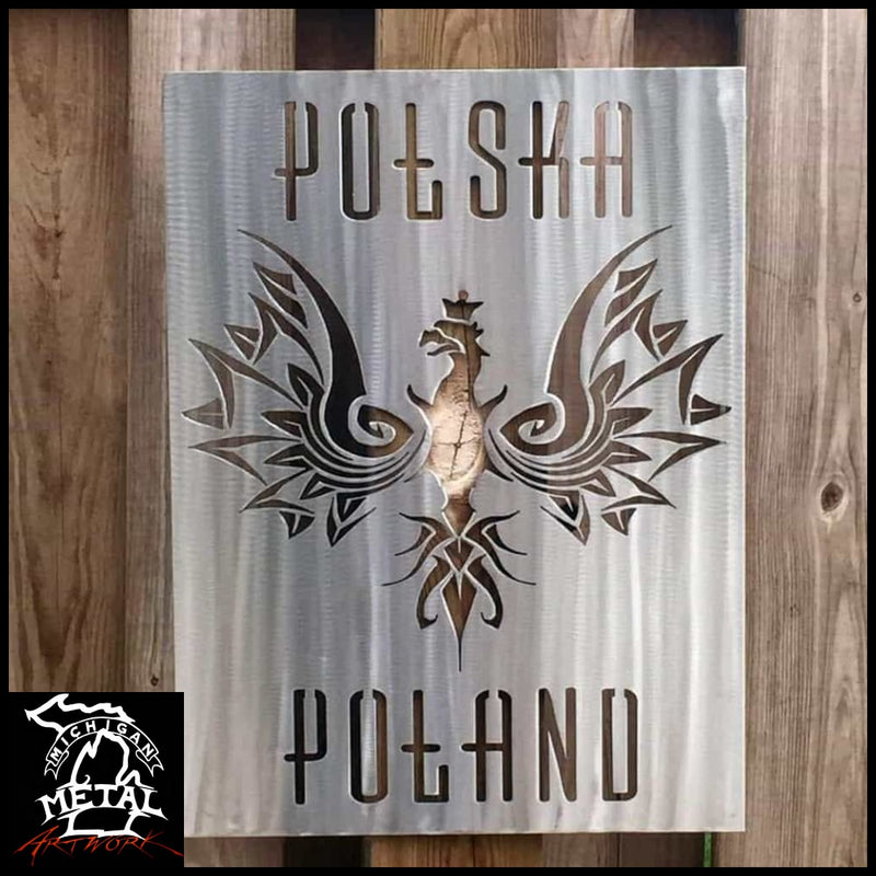 Polish Flag Custom Metal Wall Art Flags