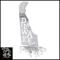 Thankful For My Delaware Roots Metal Wall Art Polished - Indoor Only /