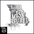 Thankful For My Missouri Roots Metal Wall Art Polished - Indoor Only /