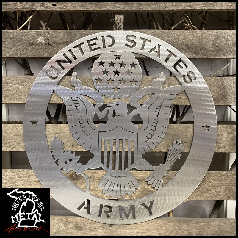 United States Army Metal Wall Art Logo Military