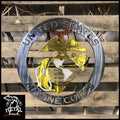 United States Marines Metal Wall Art Logo Military